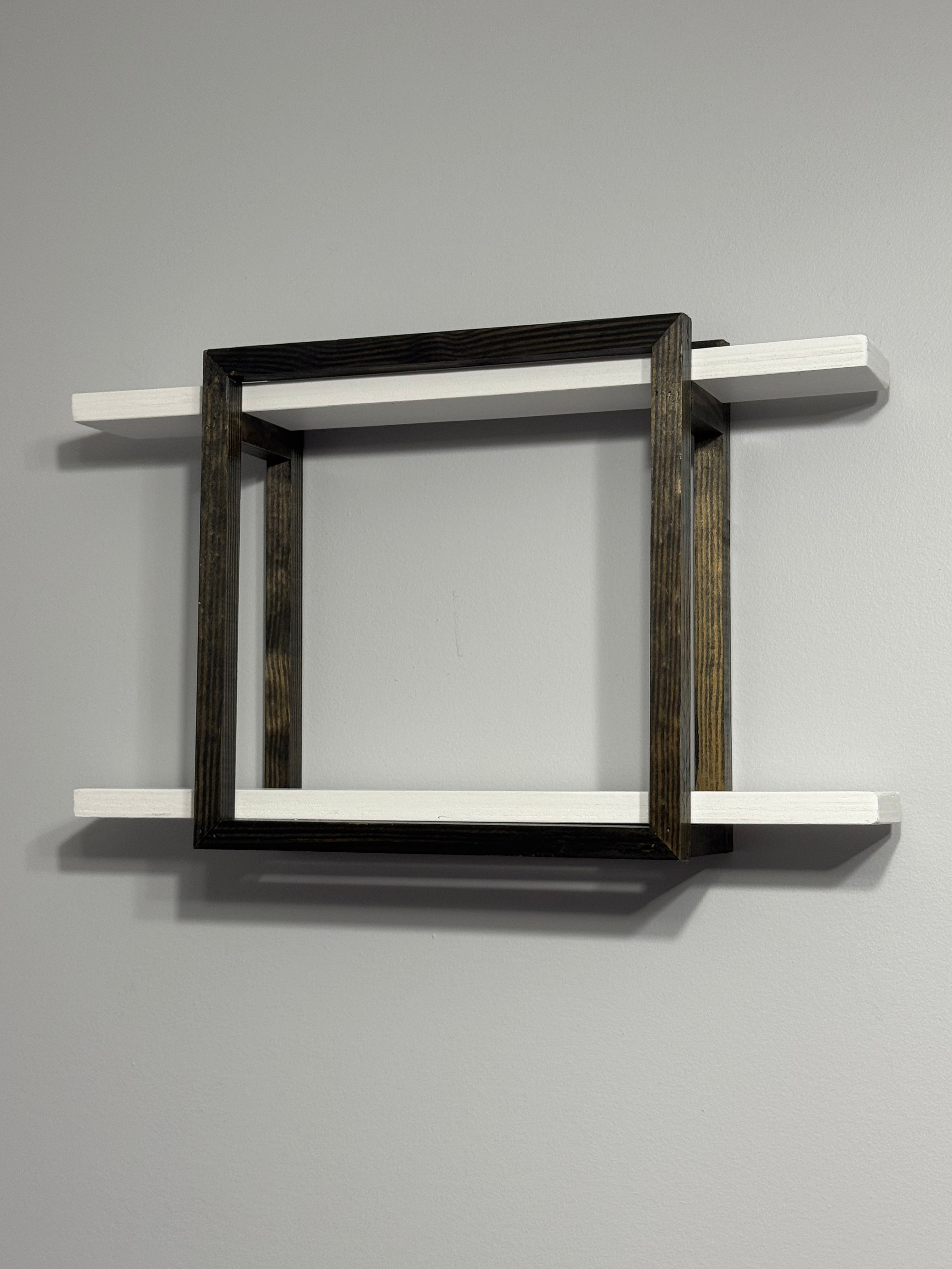 Handmade box wall shelf