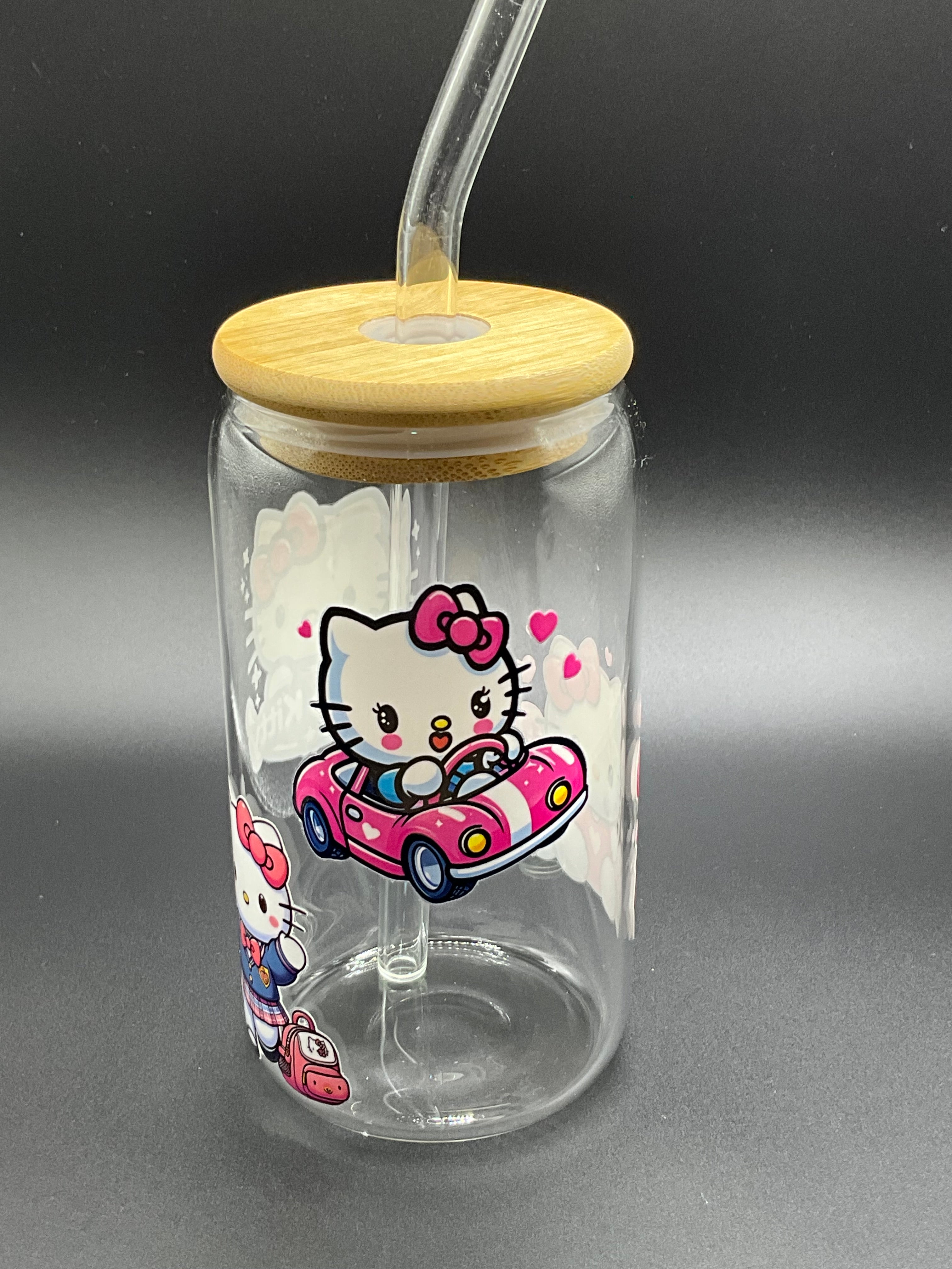 Hello Kitty glass cup