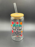 Mom glass cup