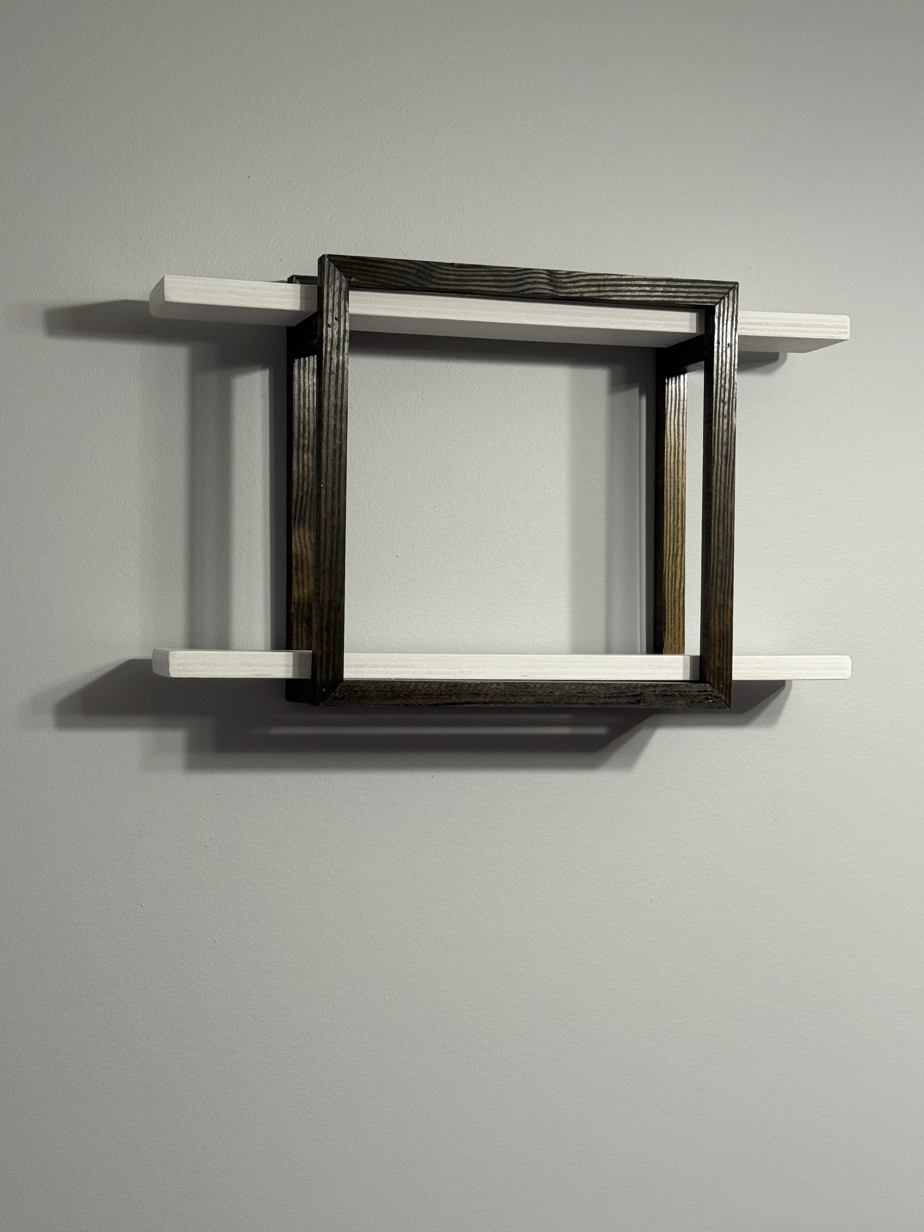Handmade box wall shelf