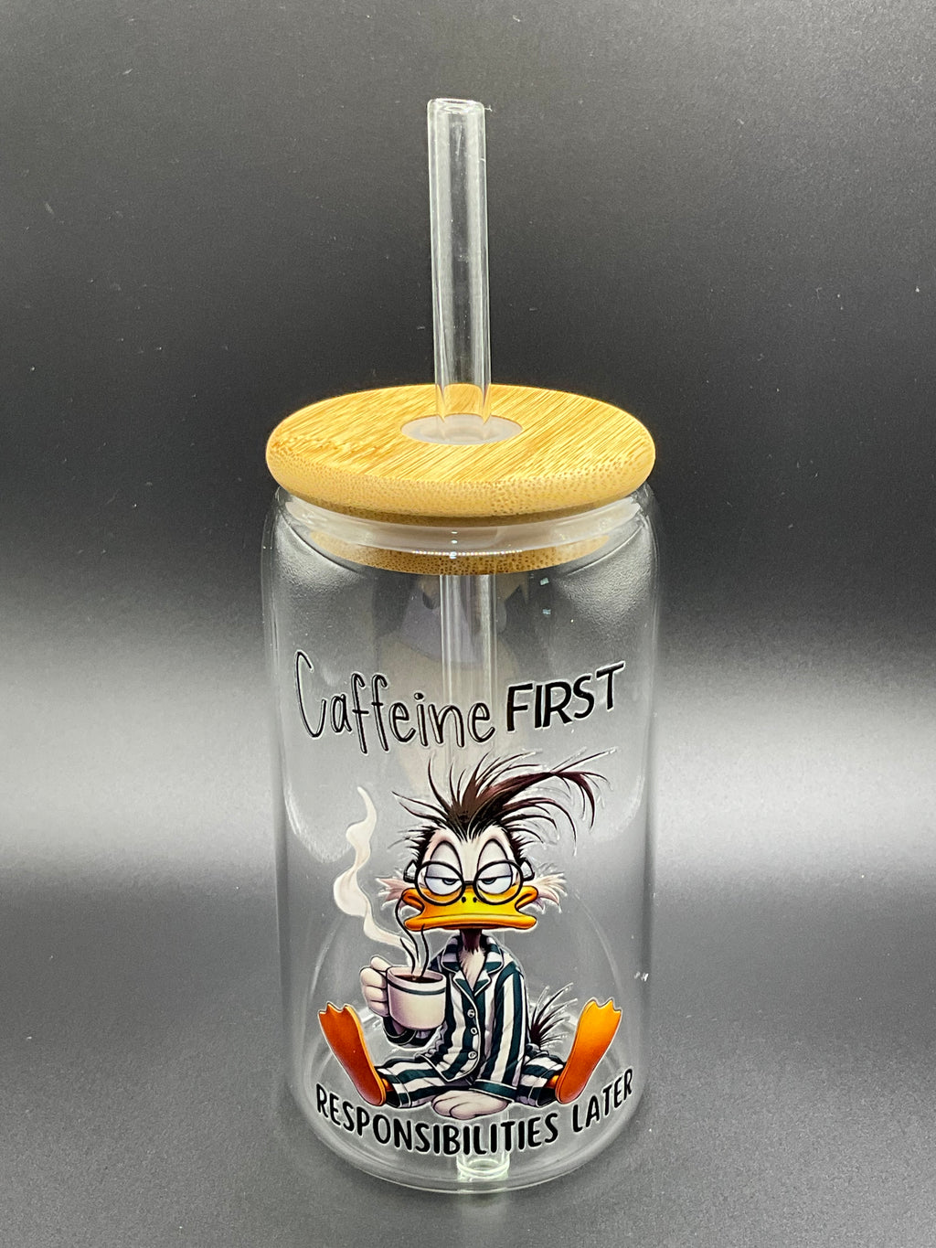 Funny caffeine duck cup