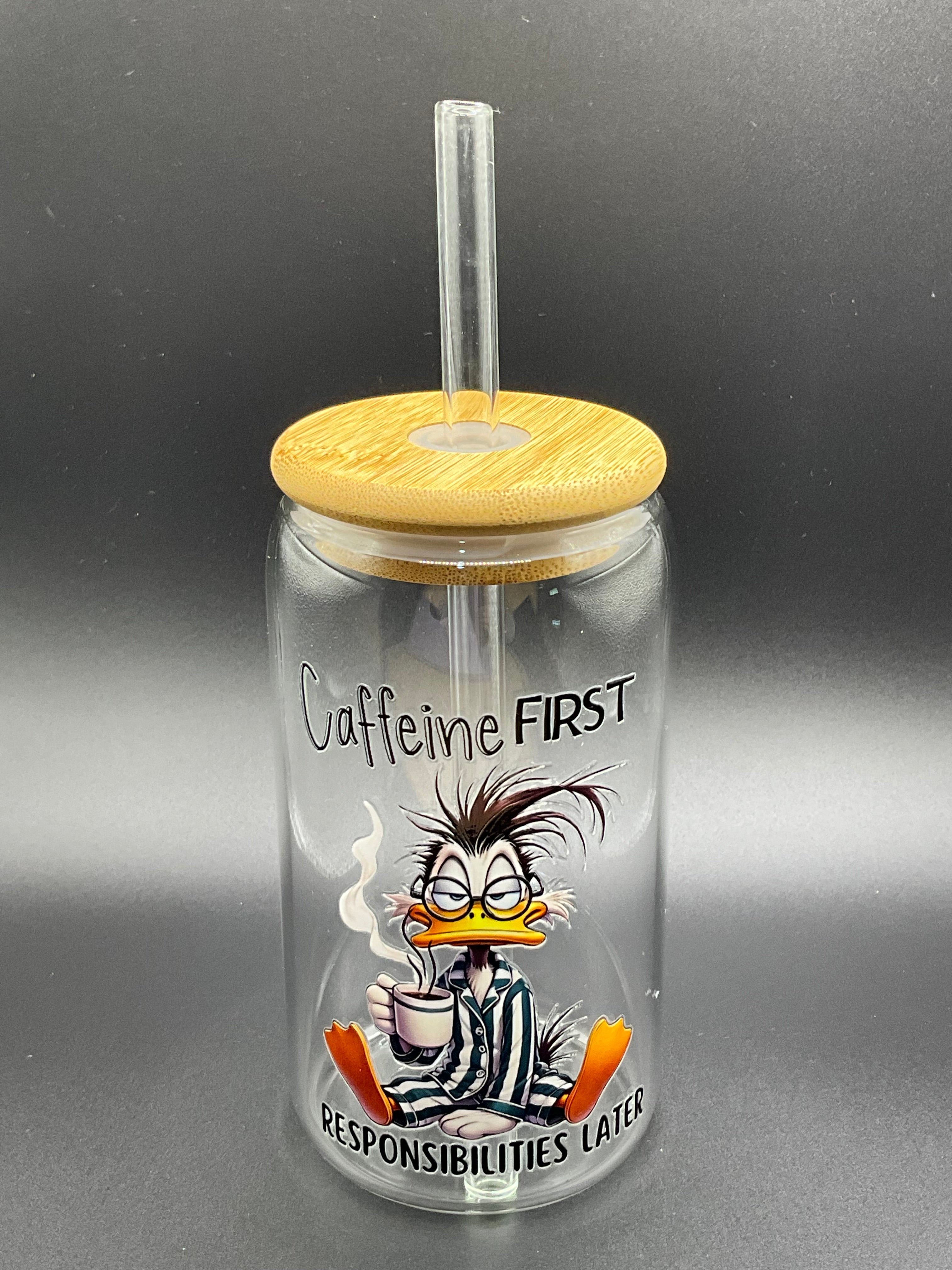 Funny caffeine duck cup