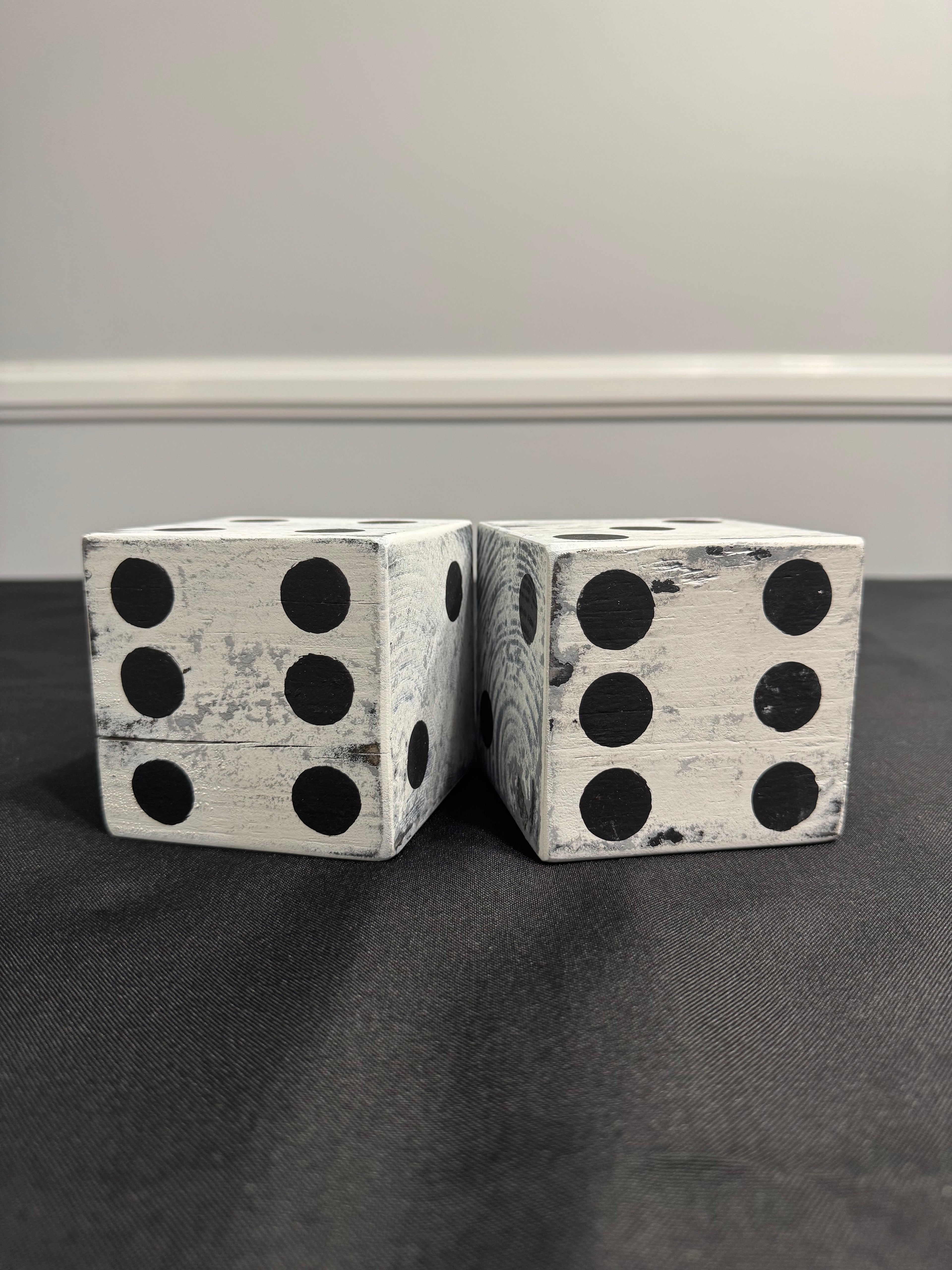 Handmade decorative shelf dice