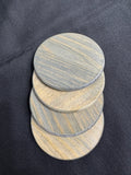 Waterproof wooden set of coasters