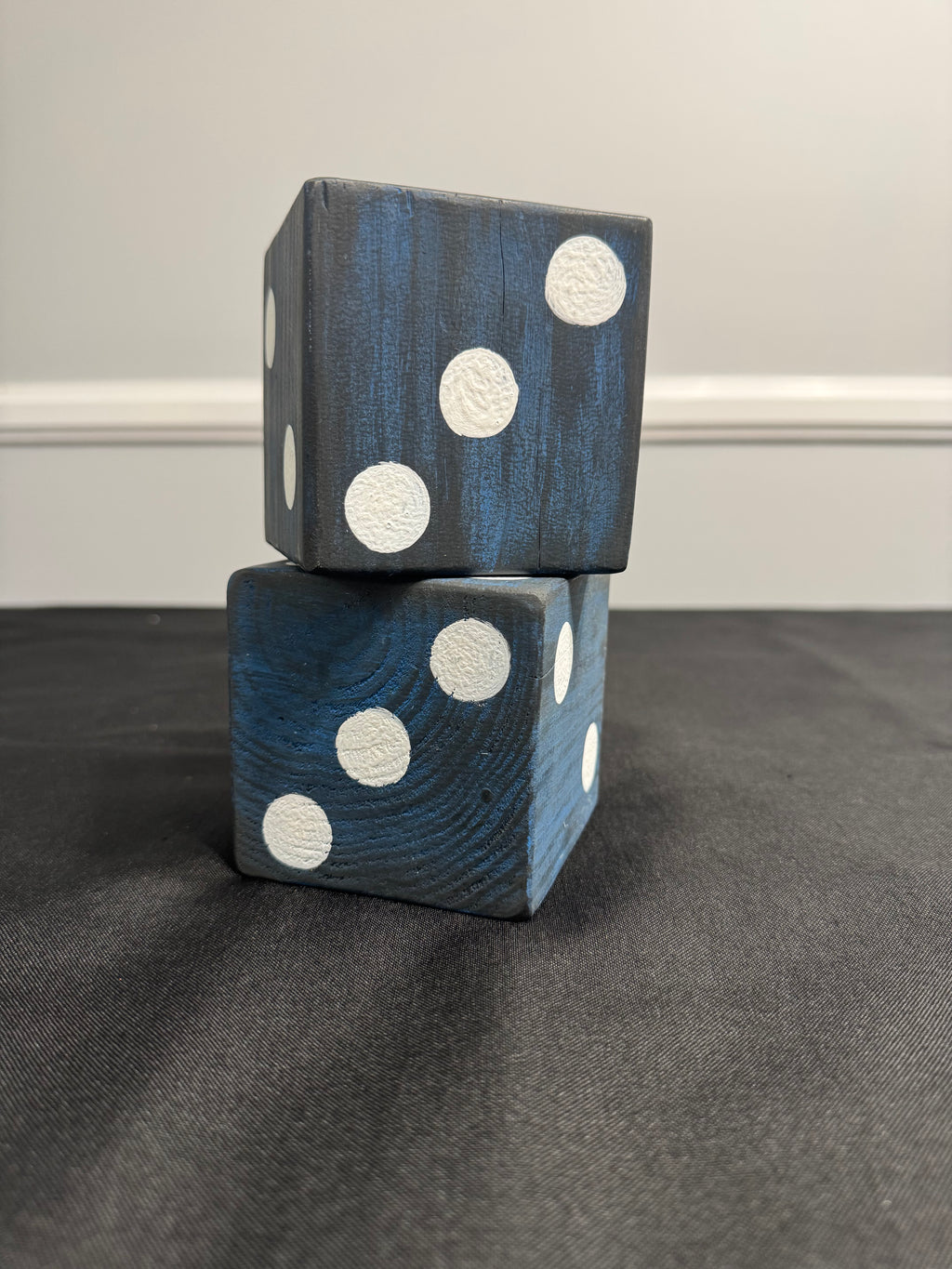 Handmade decorative shelf dice