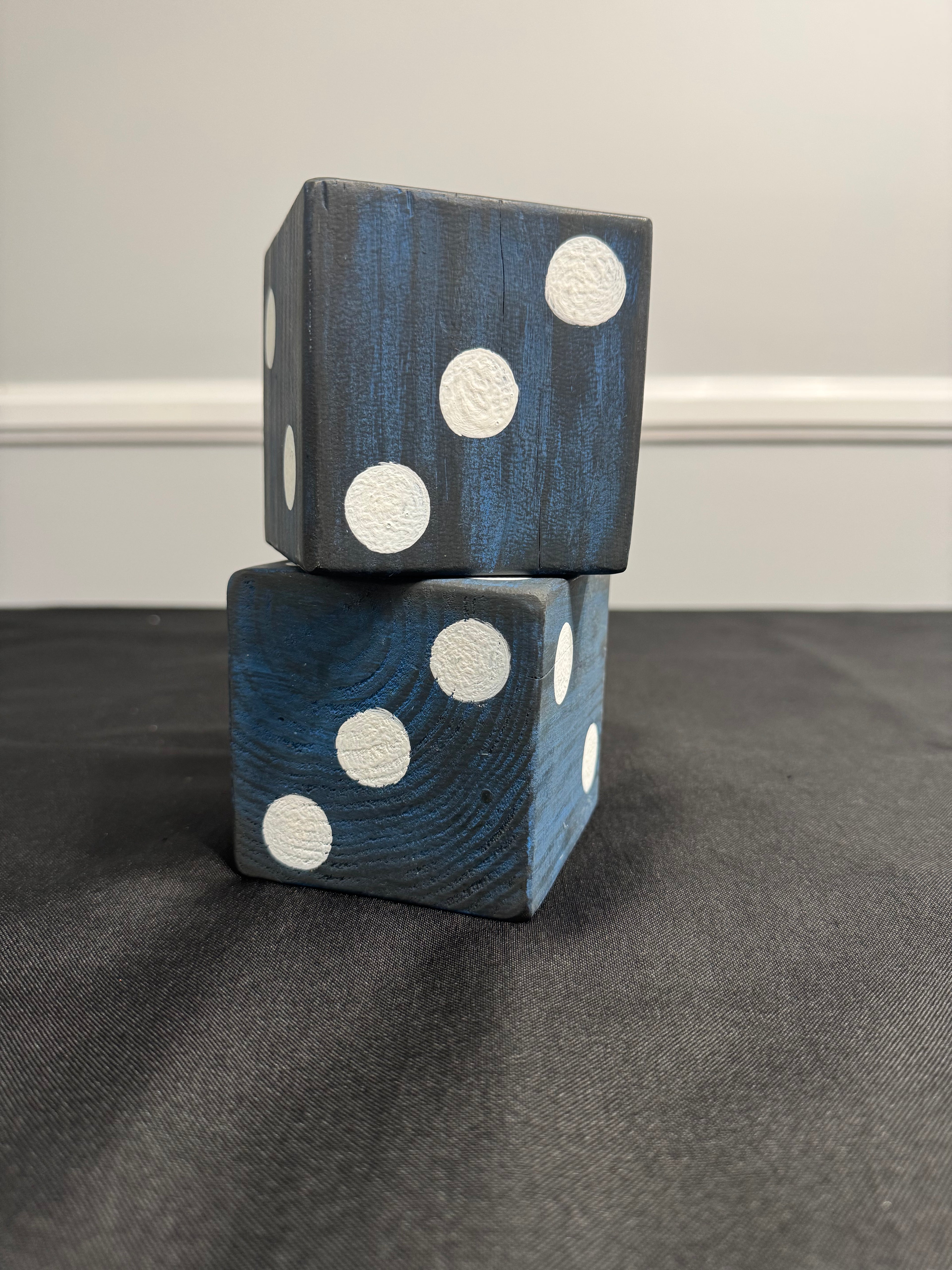Handmade decorative shelf dice