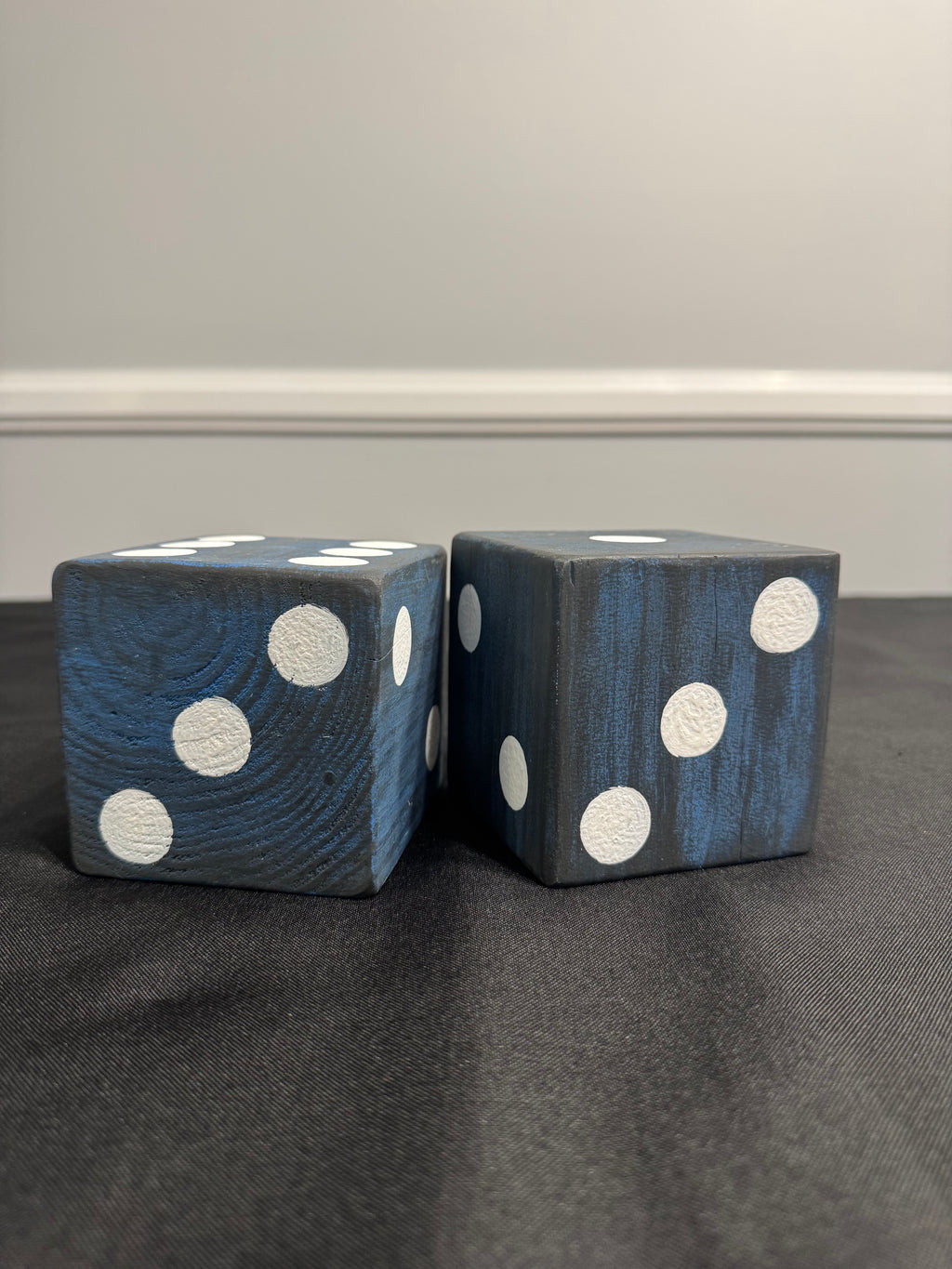 Handmade decorative shelf dice