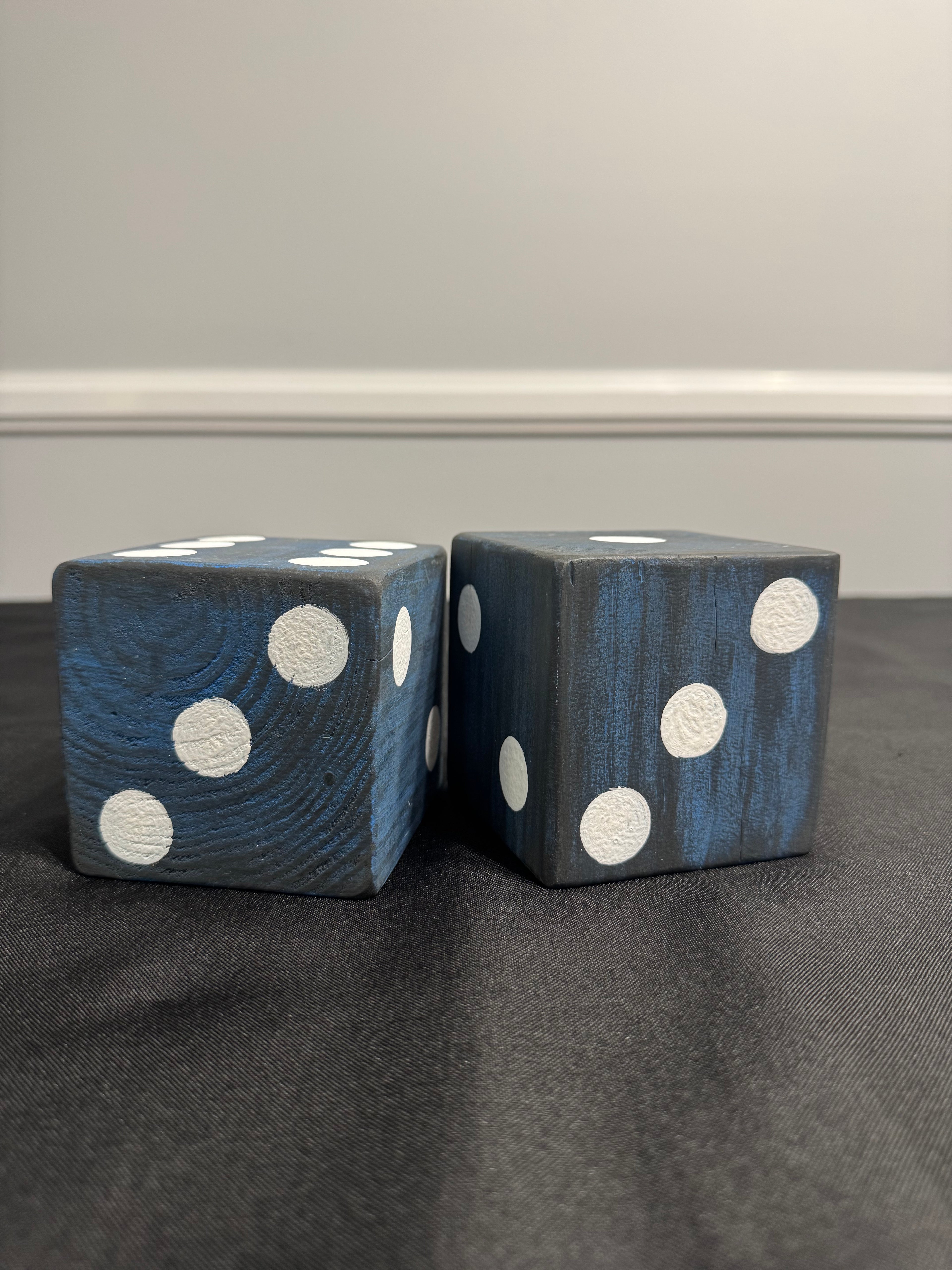 Handmade decorative shelf dice