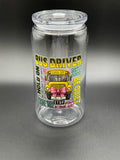 School bus plastic cup