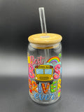 Bus driver glass cup