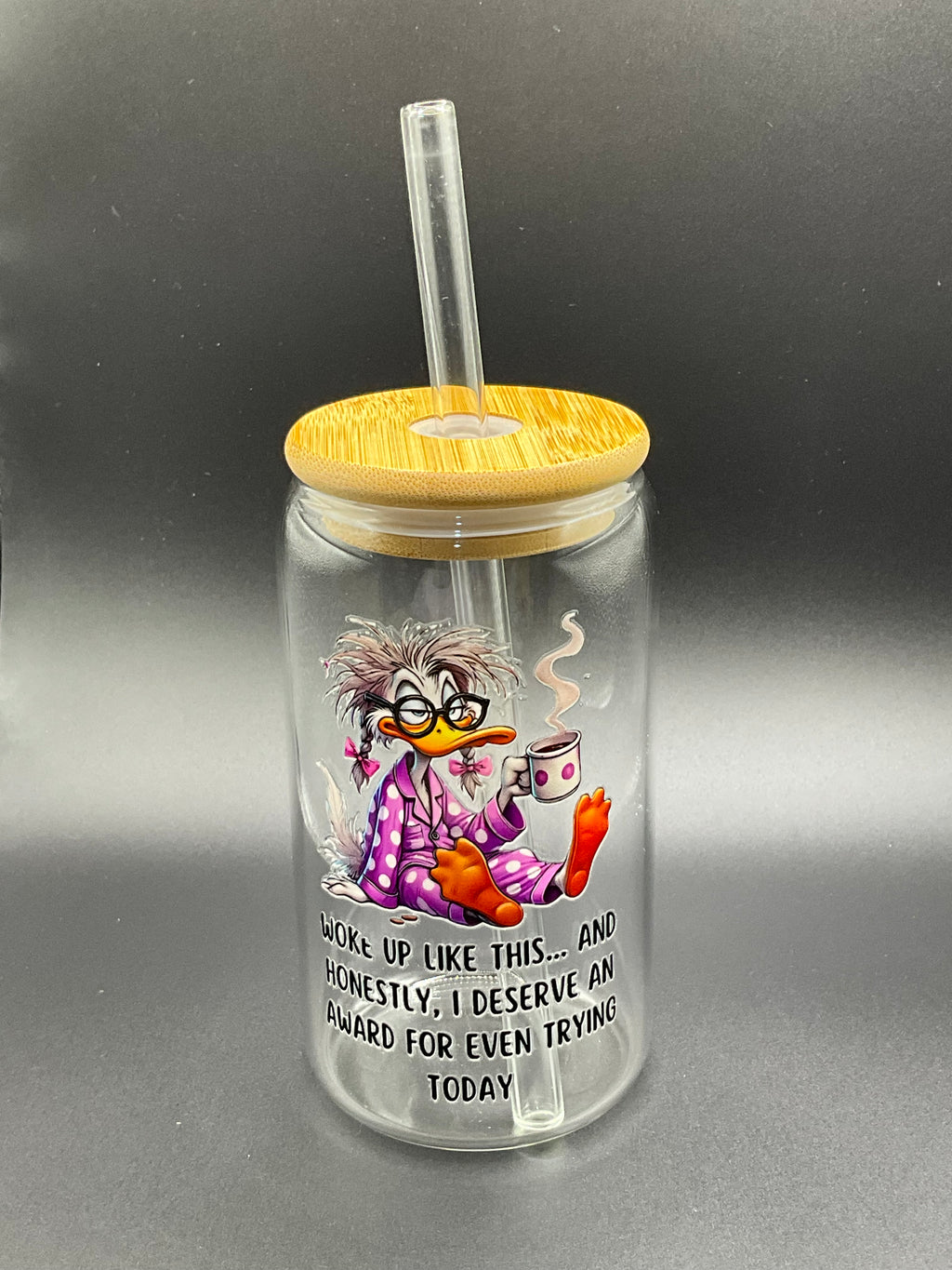 Funny glass cup