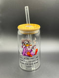 Funny glass cup