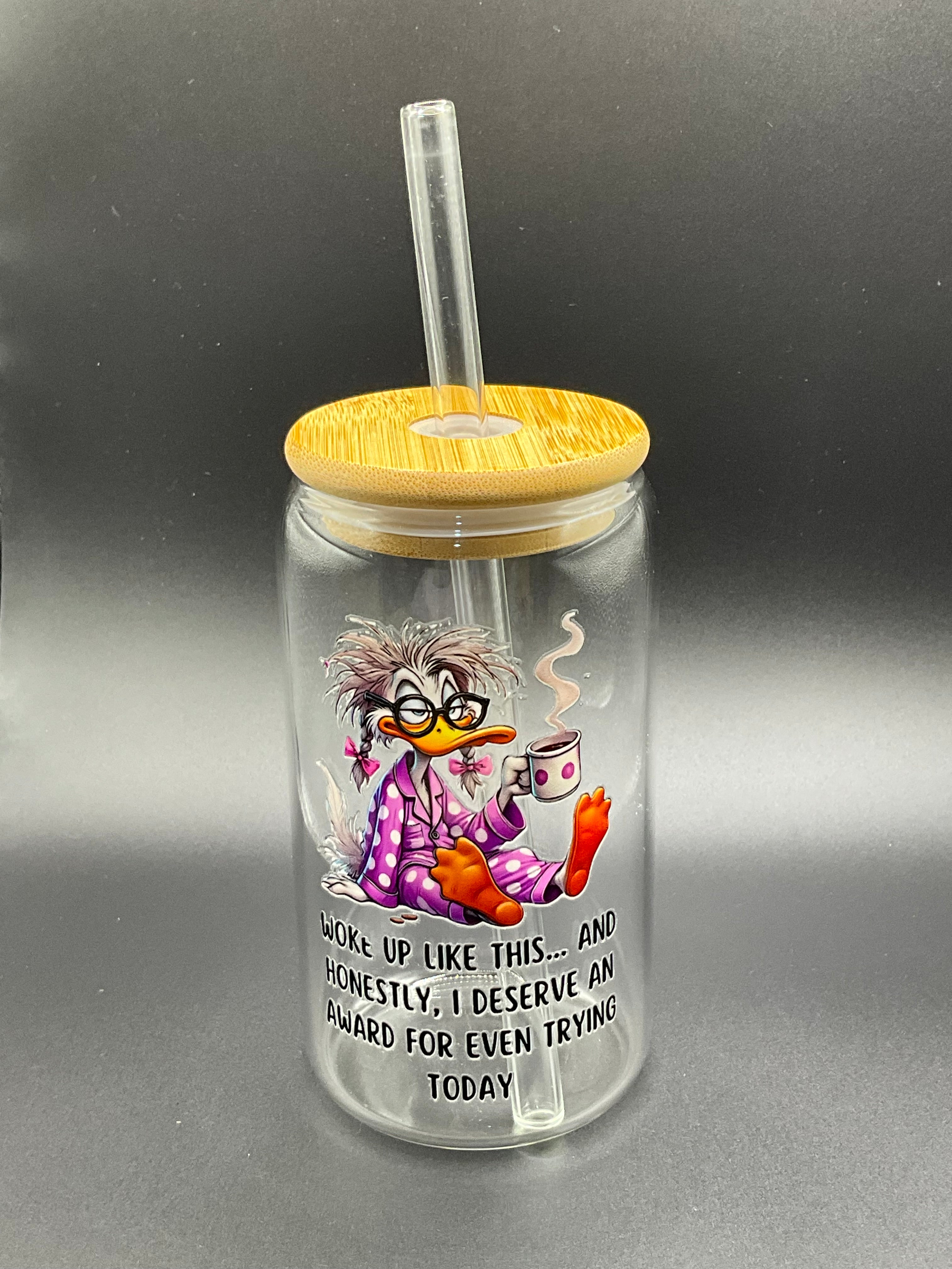 Funny glass cup
