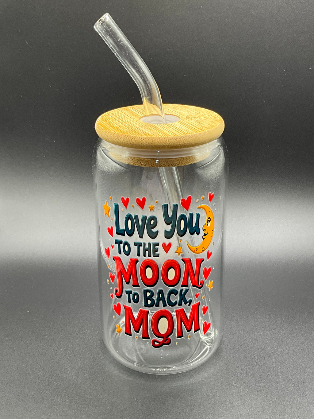 Mom glass cup