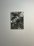 Abstract art piece on a gray wall