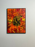 Orange burst painting