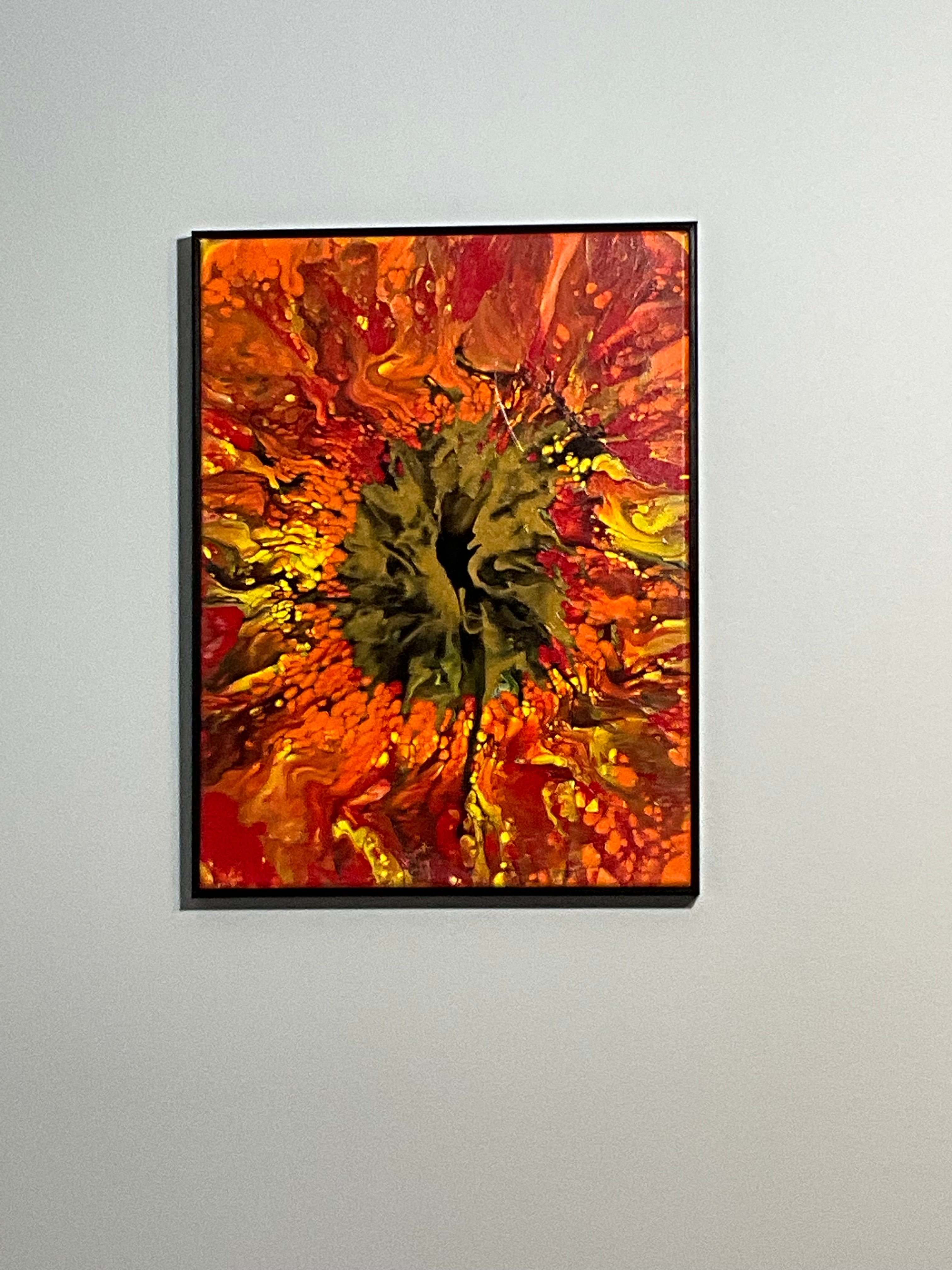 Orange burst painting
